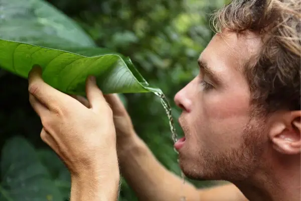 desidratação em trilhas